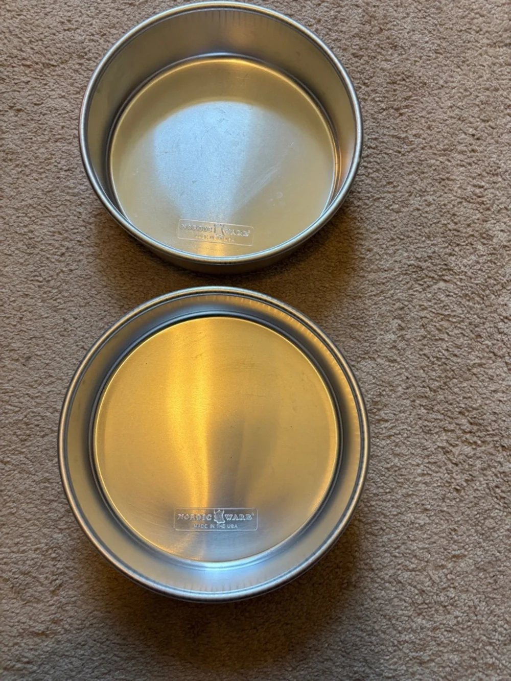 Nordic Ware Silver Round Baking Pans Set of 2
